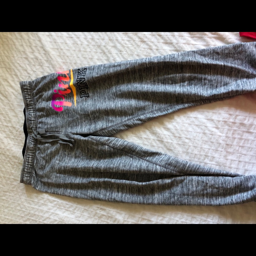 vs pink grey joggers